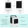 Portable Air Conditioner, Evaporative Personal Desk Fan, Quiet Air Cooler Misting Fan, 3 Wind Speed Desktop Air Conditioner Fan for Home, Office, Room Portable Air Conditioner, Evaporative Personal Desk Fan, Quiet Air Cooler Misting Fan, 3 Wind Speed Desktop Air Conditioner Fan for Home, Office, Room