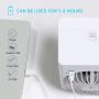 Mini Tragbarer Luftkühler, Geräuschloser Evaporativer Mini-Ventilator, USB-Akku-Ventilator mit 3 Geschwindigkeiten, 7 Farben, Kabelloser Persönlicher Kühlgerät mit Nebelsprüher für Auto, Büro und Raum