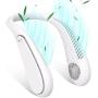 MATEPROX Portable Neck Fan,2021 New Bladeless Cooling Personal Hands Free Headphone Design Mini Fans with 3 Speeds and USB Rechargeable for Indoor,Outdoor,sports(White)