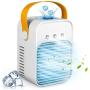 Personal Air Cooler, AC-200A USB Air Conditioner Fan with 3-Speed, Mini Air Conditioner Desk Fan with Handle for Small Room/Office/Dorm/Bedroom