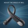 Portable Neck Fan, Wearable Personal Fan, Leafless, Rechargeable, Headphone Design, USB Powered Desk Fan,3 Speeds (Black)