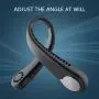 Portable Neck Fan, Wearable Personal Fan, Leafless, Rechargeable, Headphone Design, USB Powered Desk Fan,3 Speeds (Black)