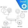 USB Rechargeable Portable Wearable Fan，Neck Fan, Hand Free Personal Fan, 360 Degree Adjustable Necklace Mini Fan for office Travel Outdoors-White