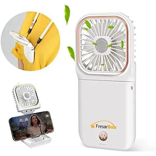 Vent portable 4-EN-1 pour cou et Mini ventilateur pliable électrique avec batterie externe 3000mAh et support de téléphone, Mini ventilateur portable à main, petit ventilateur de bureau rechargeable via USB, idéal pour le voyage et le bureau. Vent portable 4-EN-1 pour cou et Mini ventilateur pliable électrique avec batterie externe 3000mAh et support de téléphone, Mini ventilateur portable à main, petit ventilateur de bureau rechargeable via USB, idéal pour le voyage et le bureau.