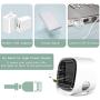 Personal Space Mini Evaporative Air Cooler, Portable Air Conditioner Fan with LED Light, 3 Speeds Portable Air Conditioners for Home Office Bedroom Outdoors Travel