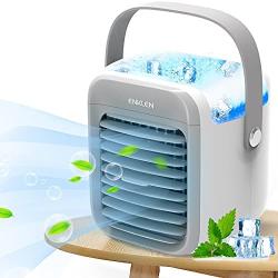 Portable Air Conditioner, Enklen Portable Cooler, Quick & Easy Way to Cool Personal Space, As Seen On TV, Suitable for Bedside, Office and Study Room. Three Wind Level Adjustment