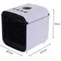Personal Evaporative mini Cooler Portable mini Conditioner 3in1,with 3 Speeds and 7 Colors LED Night Light for Office Household Outdoor