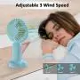 portable fan, handheld mini fan rechargeable, 3 adjustable speed portable mister for outdoors, Personal fan of exquisite fashion for travel, outdoor hiking (blue) portable fan, handheld mini fan rechargeable, 3 adjustable speed portable mister for outdoors, Personal fan of exquisite fashion for travel, outdoor hiking (blue)