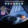 Persönliche Luftkühler für Büro, Yolife 4-in-1 Ventilator, Ultraschall-Luftbefeuchter, Luftreiniger, Tragbarer Luftkühler mit 7 Farben LED Nachtlicht, Mini-Flüsterer-Schreibtischventilator mit Griff für Home Room