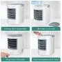 Refroidisseur Portable d'Air, Ventilateur Personnel de Bureau Évaporatif, Misteur Fan Ventilateur Bruyant, Ventilateur de Bureau 3 en 1 USB Sans Fil avec Poignée Portable pour Maison Bureau Office Refroidisseur Portable d'Air, Ventilateur Personnel de Bureau Évaporatif, Misteur Fan Ventilateur Bruyant, Ventilateur de Bureau 3 en 1 USB Sans Fil avec Poignée Portable pour Maison Bureau Office