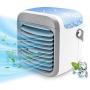 Portable Air Conditioner | XINQIHAO Personal Mini Air Conditioner Fan with Air Humidifier & Filtration Function & 7 Color Night Light，Rechargeable Evaporative Air Cooler for Home Office Bedroom