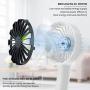Mini Handheld Fan, Folding Table Fan Pocket Fan with 180°Rotatable Flexible Stand, Ultra Quiet Rechargeable Portable Fan for Stroller Bike Camping BBQ Gym Office Room Car Traveling (Green)