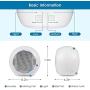 Portable Air Conditioner, Rechargeable Evaporative Mini Air Conditioner with 3 Speeds 7 Colors, Personal Air Cooler Fan for Home, Office and Room