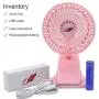QUZOC Portable Hand Held Small Clip-On USB Fan for Stroller/Outdoor/Desk, Quiet and Strong 3-Speed Adjust Mini USB Powered Fans with Rechargeable Battery(blue) QUZOC Portable Hand Held Small Clip-On USB Fan for Stroller/Outdoor/Desk, Quiet and Strong 3-Speed Adjust Mini USB Powered Fans with Rechargeable Battery(blue)