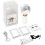 Mini Fan, USB Small Personal Fan, Handheld Fan with Scent, Battery Powered 5 inch Portable Fan. Suitable for Home Outdoor Queue (White) Mini Fan, USB Small Personal Fan, Handheld Fan with Scent, Battery Powered 5 inch Portable Fan. Suitable for Home Outdoor Queue (White)