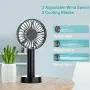 Tragbarer Mini-Ventil, wiederaufladbarer Handventilator Yoroshi 3 Geschwindigkeiten, abnehmbare Basis, Schreibtischventilator für Zuhause, Büro, Innenbereich, Outdoor, Reisen