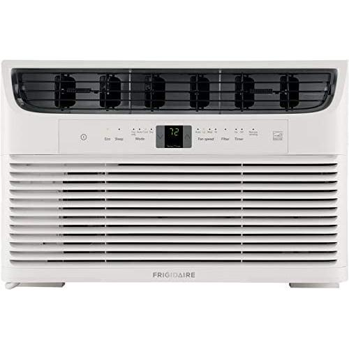 Frigidaire Energy Star 8,000 BTU 115V Window-Mounted Mini Compact Air Conditioner with Full-Function Remote Control, White