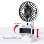 Handheld Fan,with Cell Phone Holder,Ajustable Angle Wind Small,Mini USB Fan Portable Personal Desk Desktop Fan 3 Speed Rechargeable Battery Up to 7 Hours for Outdoor,Camping,Hiking,Office(White)