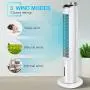 Evaporative Air Cooler - 40 Portable Oscillating Fan Tower Fan with Evaporative Cooler & Humidifier, 3-Speed Setting 3-Wind Type Remote Control 70°Oscillating 8 Hour Timer LCD Control Super Quiet Evaporative Air Cooler - 40 Portable Oscillating Fan Tower Fan with Evaporative Cooler & Humidifier, 3-Speed Setting 3-Wind Type Remote Control 70°Oscillating 8 Hour Timer LCD Control Super Quiet