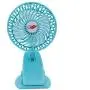 QUZOC Portable Hand Held Small Clip-On USB Fan for Stroller/Outdoor/Desk, Quiet and Strong 3-Speed Adjust Mini USB Powered Fans with Rechargeable Battery(blue) QUZOC Portable Hand Held Small Clip-On USB Fan for Stroller/Outdoor/Desk, Quiet and Strong 3-Speed Adjust Mini USB Powered Fans with Rechargeable Battery(blue)