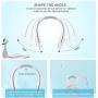 Portable Neck Fan, HLNIAO Bladeless Neck Fan, USB Rechargeable Personal Neck Fan, Neck cooler with 3 Speed Wind, Fashion Neck Air Conditioner 360° Cooling Low Voice for Outdoor and Indoor White