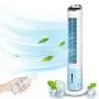 Evaporative Air Cooler - 40 Portable Oscillating Fan Tower Fan with Evaporative Cooler & Humidifier, 3-Speed Setting 3-Wind Type Remote Control 70°Oscillating 8 Hour Timer LCD Control Super Quiet Evaporative Air Cooler - 40 Portable Oscillating Fan Tower Fan with Evaporative Cooler & Humidifier, 3-Speed Setting 3-Wind Type Remote Control 70°Oscillating 8 Hour Timer LCD Control Super Quiet