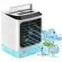 Beswarmy Portable Air Cooler, Personal Mini Air Conditioner Fan with 3 Cooling Speeds and 7 Colors Night Light Desktop Cooling Fan, Evaporative Air Cooler for Home Bedroom Office Beswarmy Portable Air Cooler, Personal Mini Air Conditioner Fan with 3 Cooling Speeds and 7 Colors Night Light Desktop Cooling Fan, Evaporative Air Cooler for Home Bedroom Office