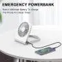 Personal USB Desk Fan, iHoven Mini Portable 14h Cooling Office Rechargeable Small Table Fan, 4800mah Quiet Battery Operated Desktop Fan Adjustable for Home Office Car Outdoor Travel White (white) Personal USB Desk Fan, iHoven Mini Portable 14h Cooling Office Rechargeable Small Table Fan, 4800mah Quiet Battery Operated Desktop Fan Adjustable for Home Office Car Outdoor Travel White (white)