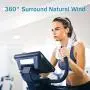 Portable Neck Fan,SRVR-Portable USB Rechargeable Bladeless Mini Fan with 3 Level Adjustable Air Flow Wearable Neckband Fan for Home Office Travel Indoor Outdoor Portable Neck Fan,SRVR-Portable USB Rechargeable Bladeless Mini Fan with 3 Level Adjustable Air Flow Wearable Neckband Fan for Home Office Travel Indoor Outdoor