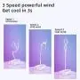 Portable Neck Fan, OLV Personal Bladeless Neck Fan, Rechargeable Hands Free Around the Neck Fan , Wearable Small Mini USB Hanging Neck Fan, Leafless, 3 Speeds 48 Air Outlet Cooling Fan