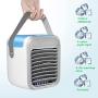 Portable Bedroom Air Conditioner,Cooling Fan, 3 Speed 7 Colors with Handle Personal Air Conditioner Cooler, Rechargeable Silent Evaporative Suitable for Home Room Office and Car