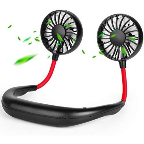 Handfreier Nacken-Ventil, Tragbarer Mini-USB-Ventil, Wiederaufladbarer Sport-Nackenventil