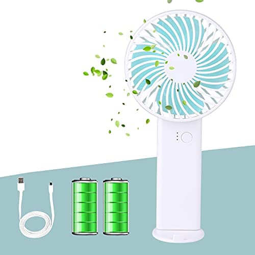 Orapink Mini Handheld Fan,USB Fan Rechargeable 2400mAh,Desktop Fan with 3 Speeds,Portable Fan for Home Travel Office Sport Outdoor School