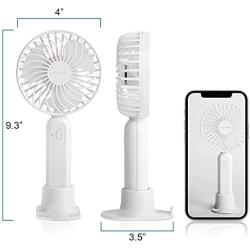 Handheld Fan Portable Held Fan, USB Rechargeable Mini Desk Fan 3 Speed Adjustable, Small Portable Fan for Car Travel Outdoor Camping Office