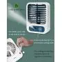 VKTEN Portable Fan, Spray Water Mist Fan, Super Quiet USB Desk Fan 3000mAh Rechargeable Personal Mister Fan with 3 Speeds, 4-15 Working Hours for Office, Travel, Outdoors, Hiking, Camping (White)