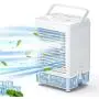 neofeel Cooling Fan 5000mAh Portable Air Conditioner with 3 Wind Speed Portable AC 800ml Tank Battery Operated Air Cooler for Home and Office White
