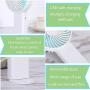 Orapink Mini Handheld Fan,USB Fan Rechargeable 2400mAh,Desktop Fan with 3 Speeds,Portable Fan for Home Travel Office Sport Outdoor School