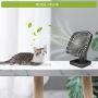 Eleventree Personal Mini Fans,Rechargeable Portable Quiet Fan with timer, Cordless Fan with 4 Speeds Battery for Home Office Bedroom Travel Hiking--Black (4000mAh)