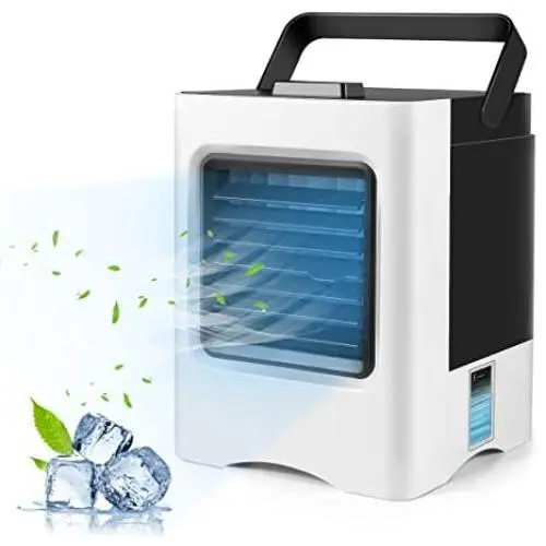 Refroidisseur Portable USB, Mini Ventilateur avec 3 Vitesses, Ventilateur de Bureau avec Poignée pour Petite Pièce/Bureau/Dormitoir/Chambre. Refroidisseur Portable USB, Mini Ventilateur avec 3 Vitesses, Ventilateur de Bureau avec Poignée pour Petite Pièce/Bureau/Dormitoir/Chambre.
