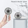 Mini Handheld Fan, Folding Table Fan Pocket Fan with 180°Rotatable Flexible Stand, Ultra Quiet Rechargeable Portable Fan for Stroller Bike Camping BBQ Gym Office Room Car Traveling (Green)