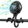 Vent Mini Portable, 2021 GUSGU Stroller Fan avec Trépied Flexible, 3 Vitesse Ventilateur de Bureau Rechargeable avec Batterie, Petit Ventilateur pour Chambre, Extérieur, Camping, etc. Vent Mini Portable, 2021 GUSGU Stroller Fan avec Trépied Flexible, 3 Vitesse Ventilateur de Bureau Rechargeable avec Batterie, Petit Ventilateur pour Chambre, Extérieur, Camping, etc.
