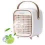 Portable Air Conditioner Fan, Rechargeable Personal Air Cooler with Handle, Cordless Evaporative Cooler, 3 Wind Speeds Mini Air Conditioner, USB Desk Fan Perfect for Home Office Small Room