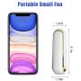 Pocket Handheld Fan , ideapro Mini Portable Fan with Lanyard, 2000 mAh USB Rechargeable Mini Fan , Batteries Operated Handheld Fan with 3 Speeds Power Bank Flashlight Function for Home Outdoor Travel