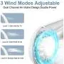 Portable Neck Fan,SRVR-Portable USB Rechargeable Bladeless Mini Fan with 3 Level Adjustable Air Flow Wearable Neckband Fan for Home Office Travel Indoor Outdoor Portable Neck Fan,SRVR-Portable USB Rechargeable Bladeless Mini Fan with 3 Level Adjustable Air Flow Wearable Neckband Fan for Home Office Travel Indoor Outdoor