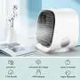 Air Cooler, Evaporative Air Cooler& Portable Air Conditioner/Humidifier, 2020 Mini Air Conditioner Noiselessness with USB Charge, 3 Adjustable Speeds with LED Lighting for Room Home Office Air Cooler, Evaporative Air Cooler& Portable Air Conditioner/Humidifier, 2020 Mini Air Conditioner Noiselessness with USB Charge, 3 Adjustable Speeds with LED Lighting for Room Home Office
