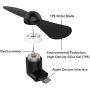 Personal Mini USB Fans for Cellphones - 4 Pack Portable Phone Fan Small Pocket Fan Fast Cooling Travel Fans for IOS Phone 12/11/10/9/8/iPad (Black)