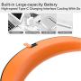 Personal Neck Fan, AUGYMER Portable Hand Free Mini USB Fan Rechargeable 12h Work Hanging Wearable Neckband Fans 5200mAh Battery Operated Camping Travel Indoor Outdoor Necklace Fan (Orange)
