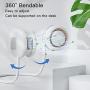 HLNIAO Portable Neck Fan, Bladeless Hanging Neck Fan, USB Rechargeable Personal Mini Fan, Neck cooler with 3 Speed Wind for Women and Men, Fashion Neck Air Conditioner for Sports Outdoor Indoor White