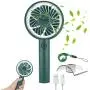 Handheld Fan Rechargeable MOHOO Mini Fan Portable 4 Speed Small Personal Fan 15¡ã Rotatable with Holder, Lanyard and Removable Guard for Desk Home Office Outdoor Beach Travelling