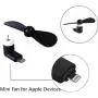 Personal Mini USB Fans for Cellphones - 4 Pack Portable Phone Fan Small Pocket Fan Fast Cooling Travel Fans for IOS Phone 12/11/10/9/8/iPad (Black) Personal Mini USB Fans for Cellphones - 4 Pack Portable Phone Fan Small Pocket Fan Fast Cooling Travel Fans for IOS Phone 12/11/10/9/8/iPad (Black)
